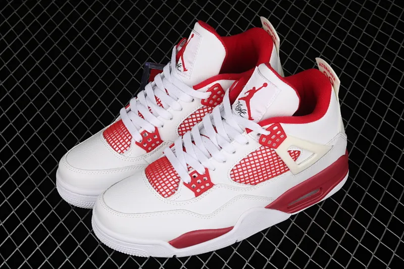 All categories Air Jordan Jordan series basketball shoes Air Jordan 4 G version Air Jordan 4 Motorsport AJ4 Joe 4 Racing White Red 308497-106